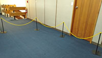 Crowd Controller Indoor - 3-Bay Steel Base